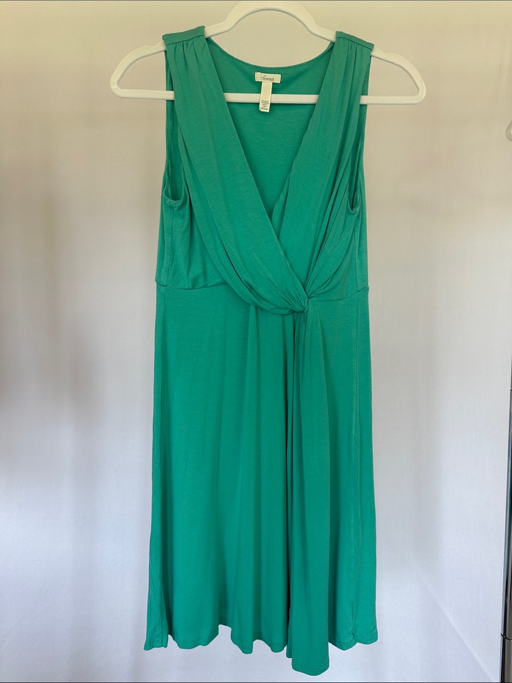 Soma Green Stretch Knit Dress Size Medium